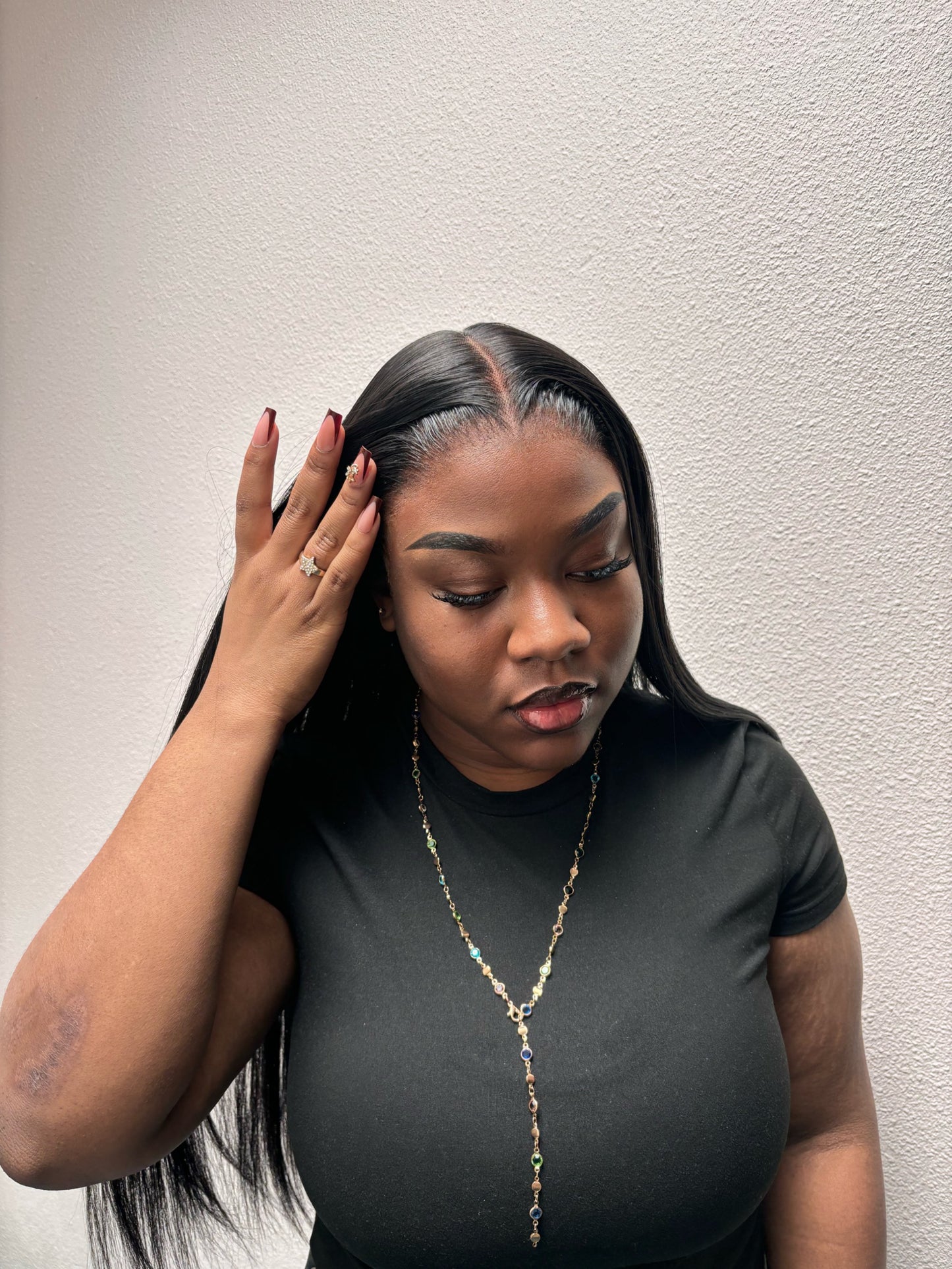 KIM-perruque synthétique lace frontal 13*6