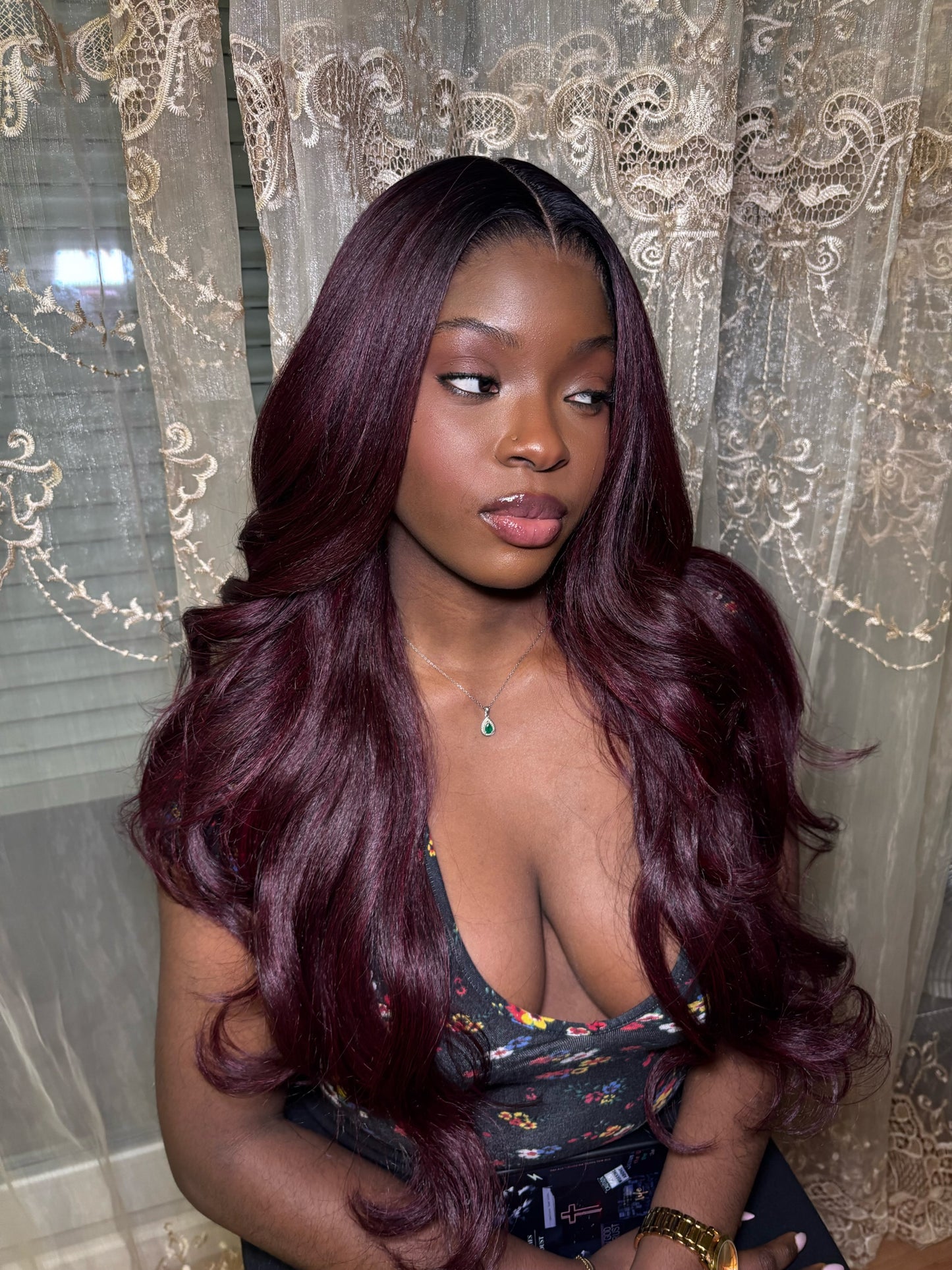 TONIA-swiss lace T-part